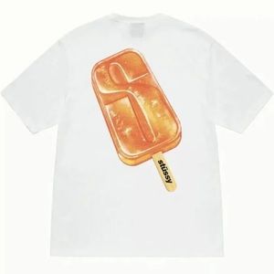 Stussy Popsicle T-Shirt NWOT Orange White size small, sold out! streetwear, surf